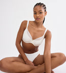 Body Make Up Illusion Curve Underwire Bra - Ecru White