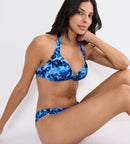 Midnight Swim Plunge Bikini - Blue Multi