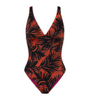 Summer Palm Swimsuit - Brown