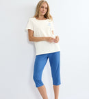 Capri Pyjama - White & Blue