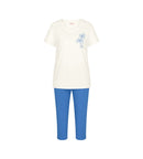 Capri Pyjama - White & Blue