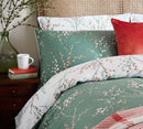 Pussy Willow Duvet Set - Fern Green