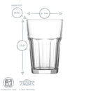 Set of 6 Highball Glasses - 365ml