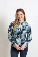 Leah Print Top - Blue