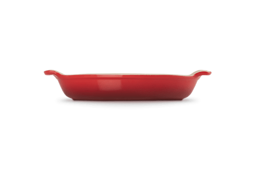 28cm Oval Stoneware Dish - Cerise
