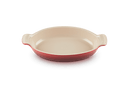 28cm Oval Stoneware Dish - Cerise