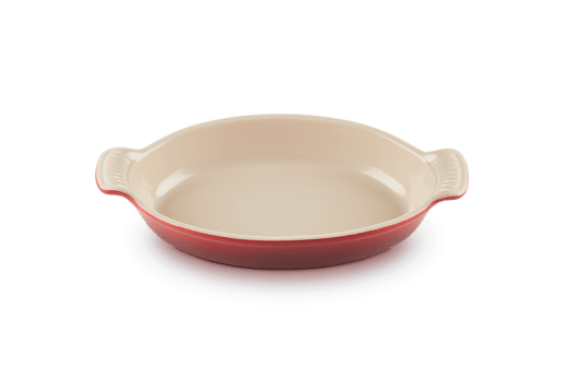 28cm Oval Stoneware Dish - Cerise