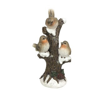 22cm LED Tree with Robins