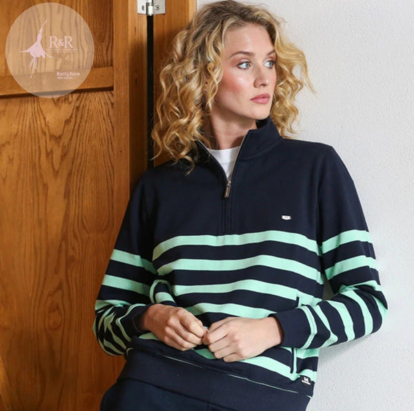 Lena Half Zip Sweatshirt - Navy