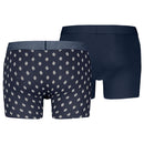 2 Pack Denim Geo Boxer - Navy