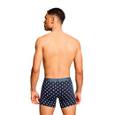 2 Pack Denim Geo Boxer - Navy