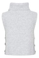 Starfi Short Knit Slipover - Light Grey Melange