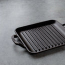 Seasoned Cast Iron Square Grill Pan - 27.9CM