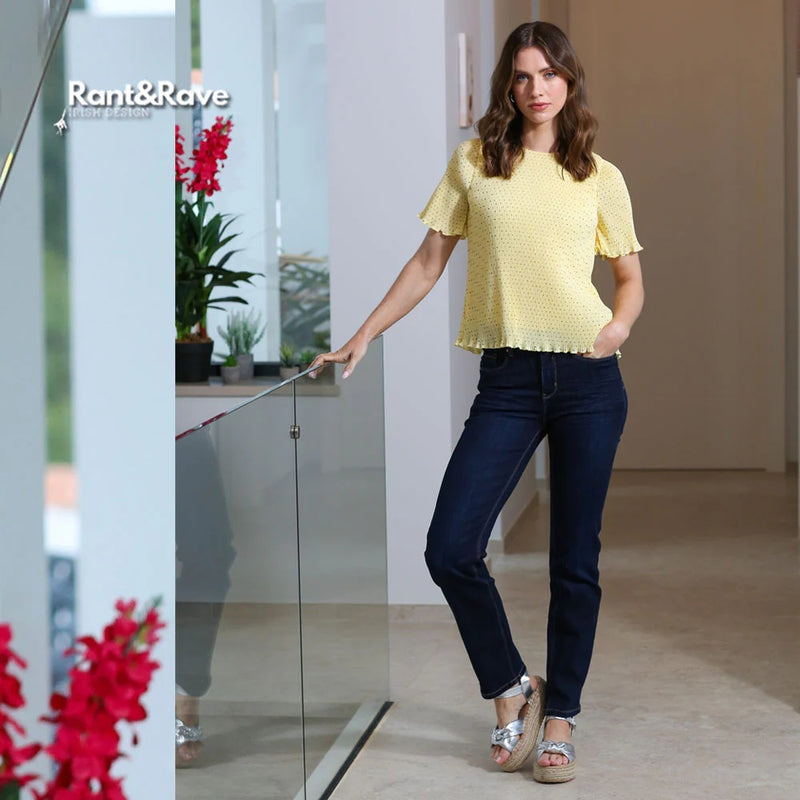 Lola Straight Jean - Mid Blue