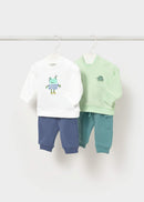 4 Pieces Knit Set - Apple