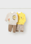 4 Piece Knit Set - Mustard