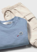 4 Pieces Knit Set - Red