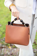 Danielle Crossbody Tote - Tan