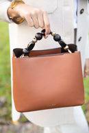 Danielle Crossbody Tote - Tan