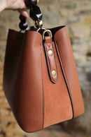Danielle Crossbody Tote - Tan