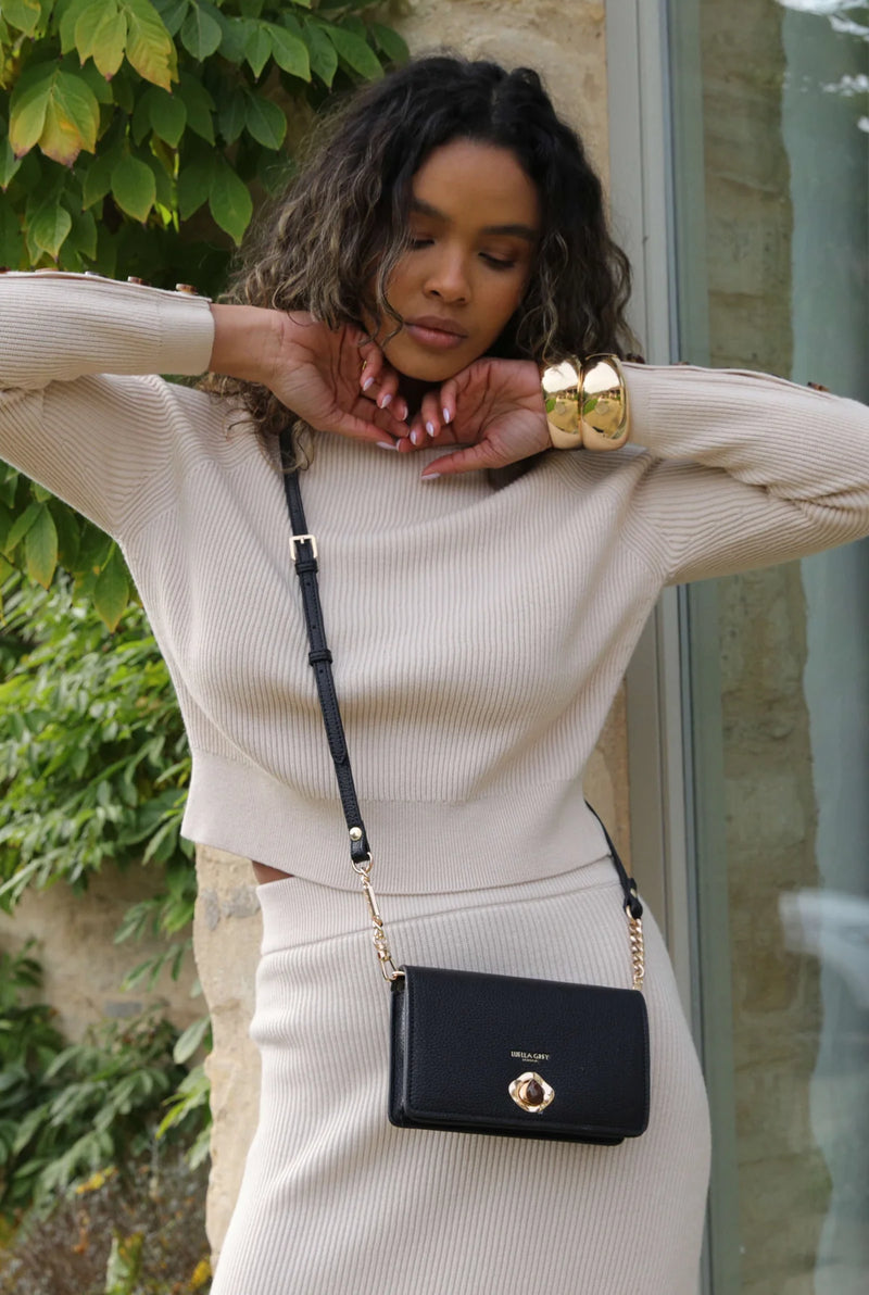 Eloise Phone Bag - Black