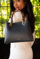 Luella Grey Gala Crossbody Tote - Navy