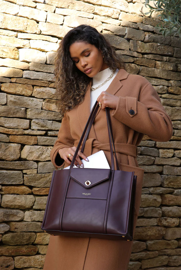 Giselle Laptop Tote - Cherry