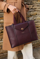Giselle Laptop Tote - Cherry