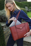 Giselle Laptop Tote - Paprika