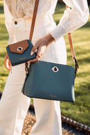 Julianna Ziptop Crossbody - Blue