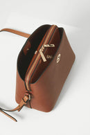 Julianna Ziptop Crossbody - Tan