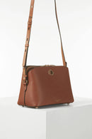 Julianna Ziptop Crossbody - Tan