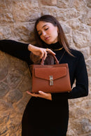 Kristie Crossbody Tote - Tan