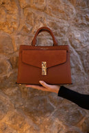 Kristie Crossbody Tote - Tan