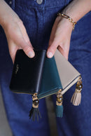 Maeve Tassel Purse - Taupe