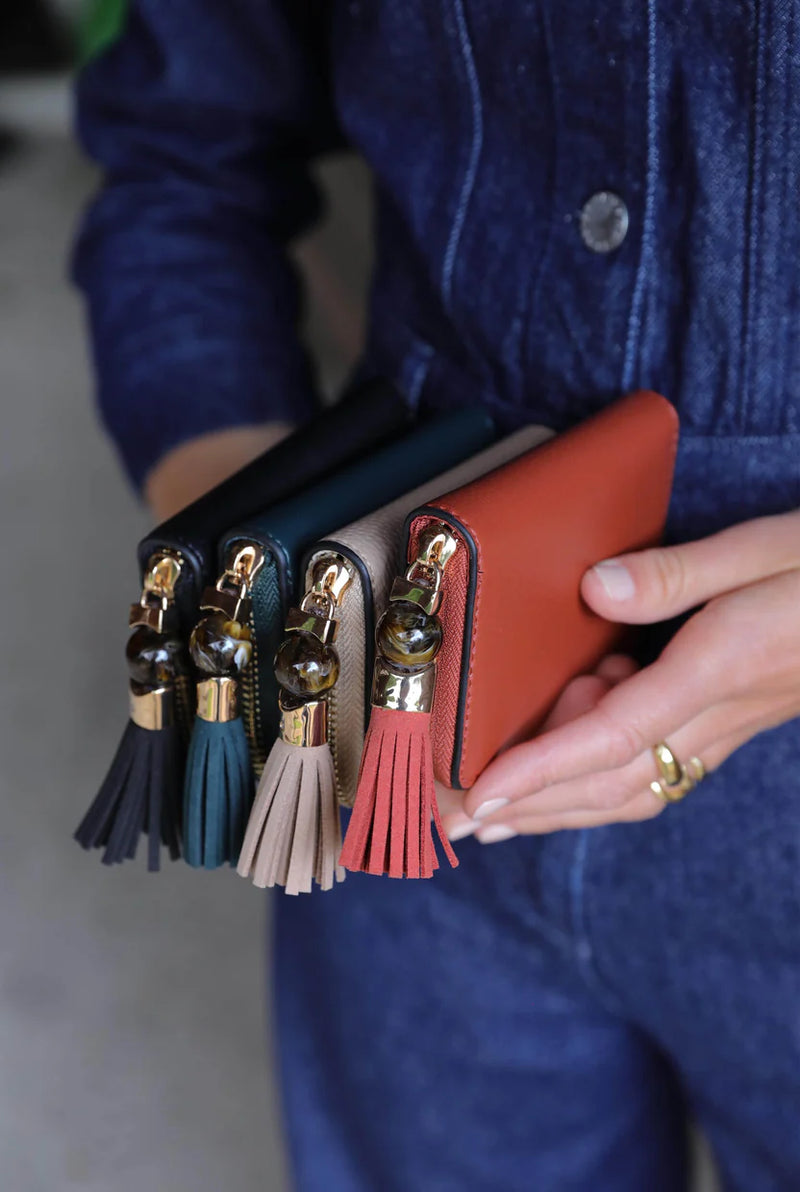Maeve Tassel Purse - Paprika