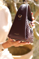 Maggie Weave Crossbody - Cherry