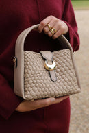Maggie Weave Crossbody - Taupe