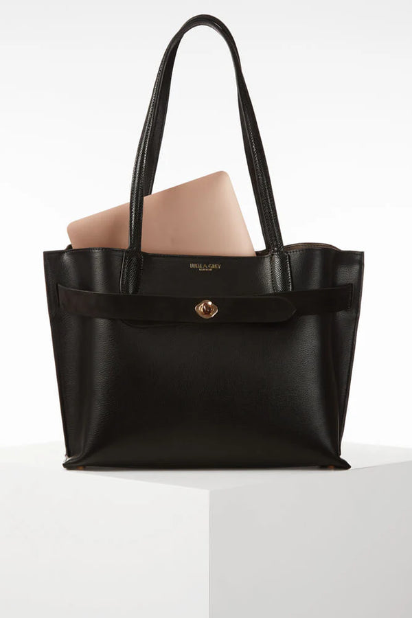 Oriana Laptop Tote - Black