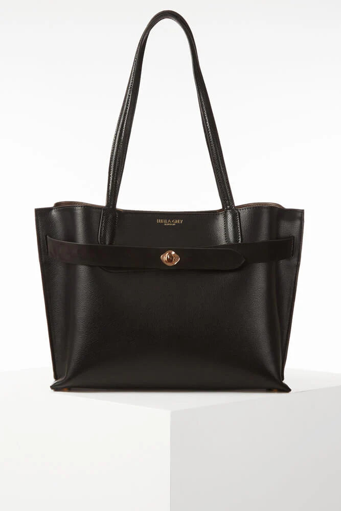 Oriana Laptop Tote - Black