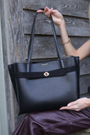 Oriana Laptop Tote - Black