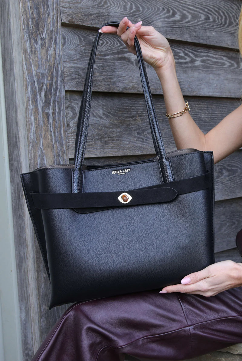 Oriana Laptop Tote - Black