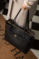 Oriana Laptop Tote - Black