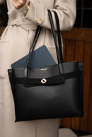 Oriana Laptop Tote - Black