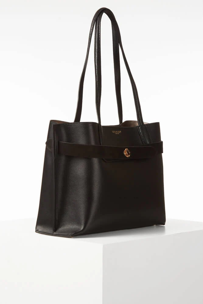 Oriana Laptop Tote - Black