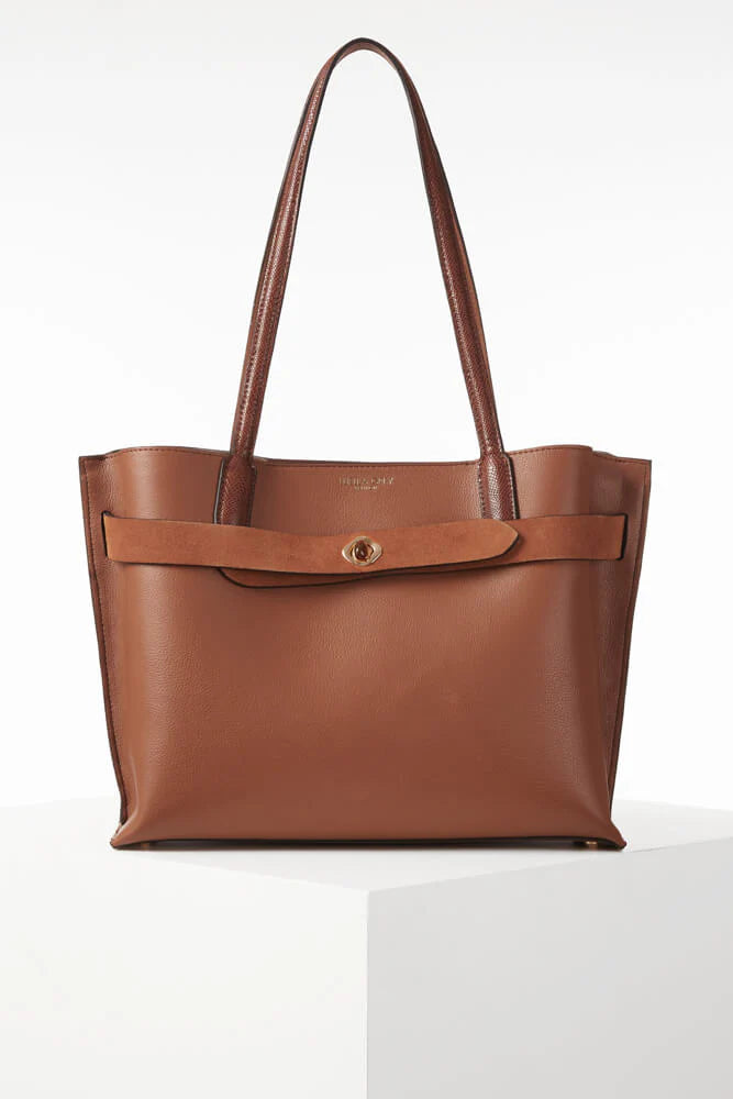 Oriana Laptop Tote - Tan