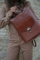 Sally Laptop Backpack - Tan