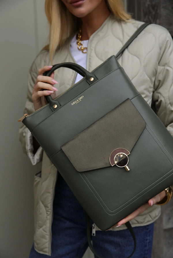 Sally Laptop Backpack - Sea Green