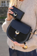 Venetia Saddle Crossbody - Black