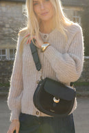 Venetia Saddle Crossbody - Black